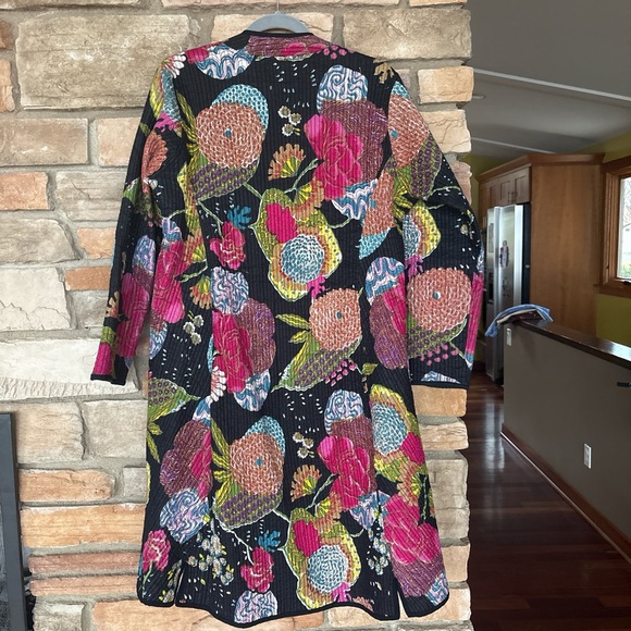 Floral quilted coat - Picture 5 of 6